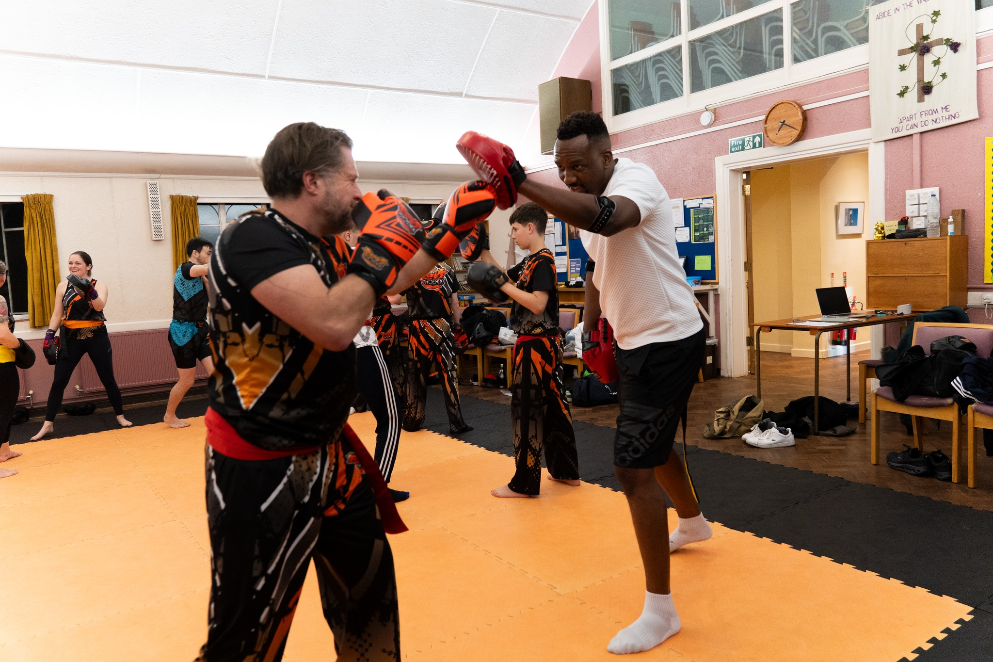 Teen and adult kickboxing class